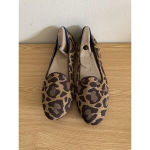 Rothy's The Lounge Loafer Metallic Cat Womens Sz 12 Leopard  Flats EUC